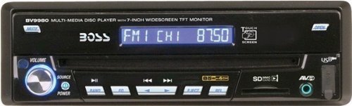 Boss Audio BV9980 In-Dash AM/FM DVD/CD/MP3 Receiver with 7-inch Flip-Out Touch Widescreen TFT Monitor