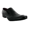 T02 Mens Black Leather Designer Slip On Shoes Size 6-11