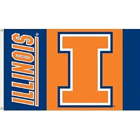 NCAA Illinois Fighting Illini 3-by-5 Foot Flag with Grommets