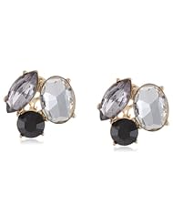 Anne Klein Gold-Tone Multi-Cluster Clip-On Earrings
