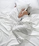 Wallmonkeys Peel and Stick Wall Decals - Young Blonde Woman Sleeping in the Bed - 48
