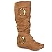 Journee Collection Womens Extra Wide Calf Slouch Buckle Knee High Boots