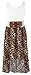 Wonder Girl Big Girls' Beta Leopard Print Lace Chiffon High Low Dress Set
