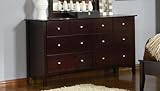 Henley Dresser in Dark Mahogany Finish by Coaster Furniture