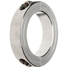 Climax Metal 2C-275-S Two-Piece Clamping Collar, Stainless Steel, 2-3/4" Bore, 4" OD, 7/8" Width