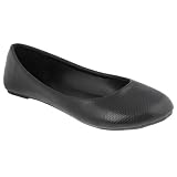 Capelli New York Metallic Snakeskin Pu Ballet Flat Ladies Shoes