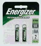 Eveready #NH12BP-2 2PKAAA RCH NIMH Battery