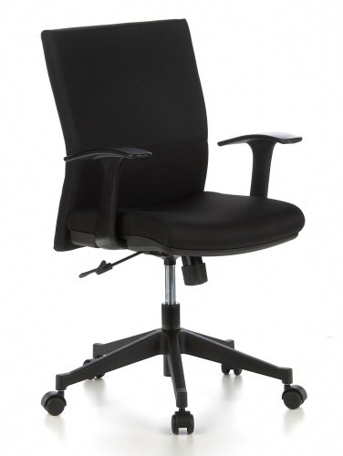 HJH Office/Buerostuhl24 653500 B&uuml;rostuhl / Drehstuhl Laguna Stoff, schwarz / schwarz Preisvergleich