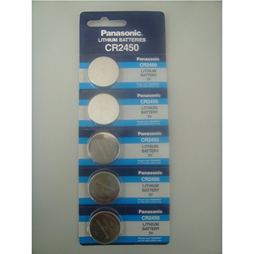 Panasonic CR2450 Lithium Battery 3V 5 Batteries Per Pack 11street