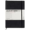 Leuchtturm 145mm x 210mm A5 Medium Soft Cover Lined Notebook - Black