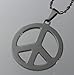 R.H. Jewelry Mens Womens Stainless Steel Pendant, Peace Symbol Pendant Necklace