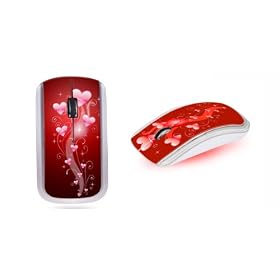 Advance - S-LOVE - Souris optique sans fil - 1000 dpi - 2,4 Ghz - Rouge