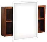 Danze DF034120ZB Ziga Zaga Mirrored Cabinet, Zebra Veneer