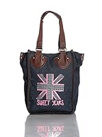 Sweet Years Bolso de Asa al Hombro jeans (Denim / Fucsia)