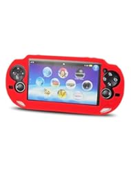 Video Games: Soft Silicone Protective Cover Case for PS Vita-Red - Obic-Shop