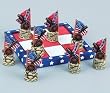 Magnetized Civil War Tic-Tac-Toe Set - Tic-Tac-Toe Sets