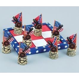 Magnetized Civil War Tic-Tac-Toe Set - Tic-Tac-Toe Sets