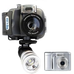 Deep View UWP901 Unterwasser Digitalkamera Grau + LF300 3W Fackel