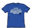 Skydiving Isn'T For You - Royal Blue Adult S/S T-Shirt For Men