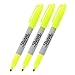 Sharpie Neon Permanent Marker, Neon Yellow Ink, Pack of 3