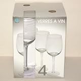 B.E.C. - Coffret 4 verres à pied VIN brasserie* - 3397982143090