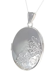 Classical 925 Sterling Silver Women Locket - 40mm*25mm, 10 Grams