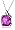 10k White Gold, February Birthstone, Amethyst and Diamond Pendant