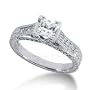 14K White Gold Princess Cut Diamond Promise Engagement Ring (1.47ct.tw, HI Color, SI2-3 Clarity)