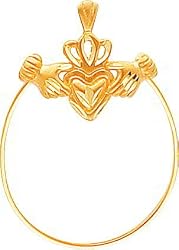14K Gold Claddagh Charm Holder