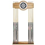 NBA6000-SAS - San Antonio Spurs NBA Billiard Cue Rack with Mirror