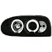 Dectane SWV01B Scheinwerfer VW Golf III 92-97 2 Standlichtringe black