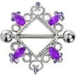 Tanzanite Purple Gem Vintage Nipple Shield