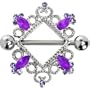 Tanzanite Purple Gem Vintage Nipple Shield