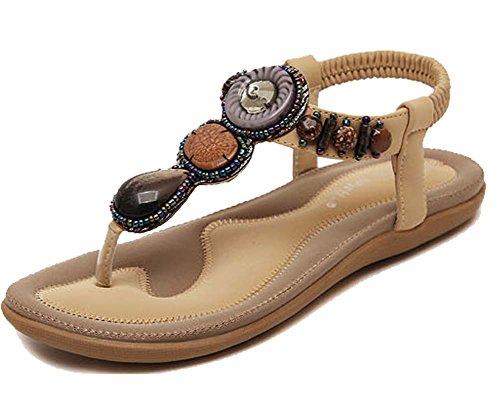 Kufv® Womens Ladies Summer Thong Sandals Flats Toe Post Flip Flops Casual Shoes