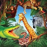Jungle Safari Party Supplies | Jungle Safari Party Lunch Napkins