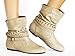 Twisted Women's SHELLY Faux Leather Ankle-High Slouchy Boot with Multi Buckle Straps
