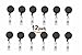 SIFAN 12pcs Retractable Badge Lanyard, Scrub Badge Holder Reel