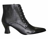 Victorian-35 Black Granny Boots Victorian Shoes
