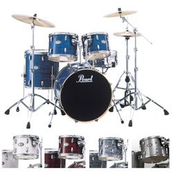 Pearl Vision VSX825F/B436 Drum Kit, Strata Red (Cymbals Not Included)