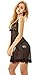 ADOREJOY Womens See-Through Babydoll Lingerie Set