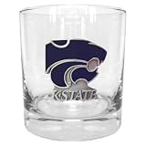 Kansas State Wildcats 11 oz. Double Rocks Glass
