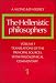 The Hellenistic Philosophers: Volume 1, Translations of the Principal Sources with Philosophical Commentary: Translations of the Principal Sources with ... Commentary v. 1 (Hellenistic Philosophers)