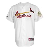 MLB St. Louis Cardinals Lance Berkman 2011 World Series Champions Patch Name & Number Jersey (Scoured Natural, Large)