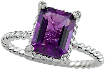 Genuine Amethyst Ring by Effy Collection 14kt Size 6.5