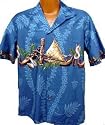 &nbsp;&nbsp;Exclusive Hawaiian Canoe Aloha Shirt