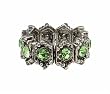 Ring - R28 - Swarovski (tm) Crystal Stretch - Size Lg ~ Peridot (Green)