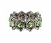Ring - R28 - Swarovski (tm) Crystal Stretch - Size Lg ~ Peridot (Green)