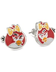 Angry Birds Silver Plated Brass Girl Bird Earrings