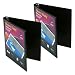 Set of 2 Round-Ring View Binders - Black (.5")