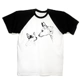 Australian Cattle Dog art T-shirt raglan short sleeve